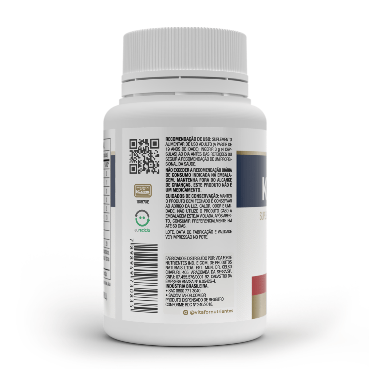 Ômega 3 - Krill Vit - Cápsulas - Vitafor - HOTBODY