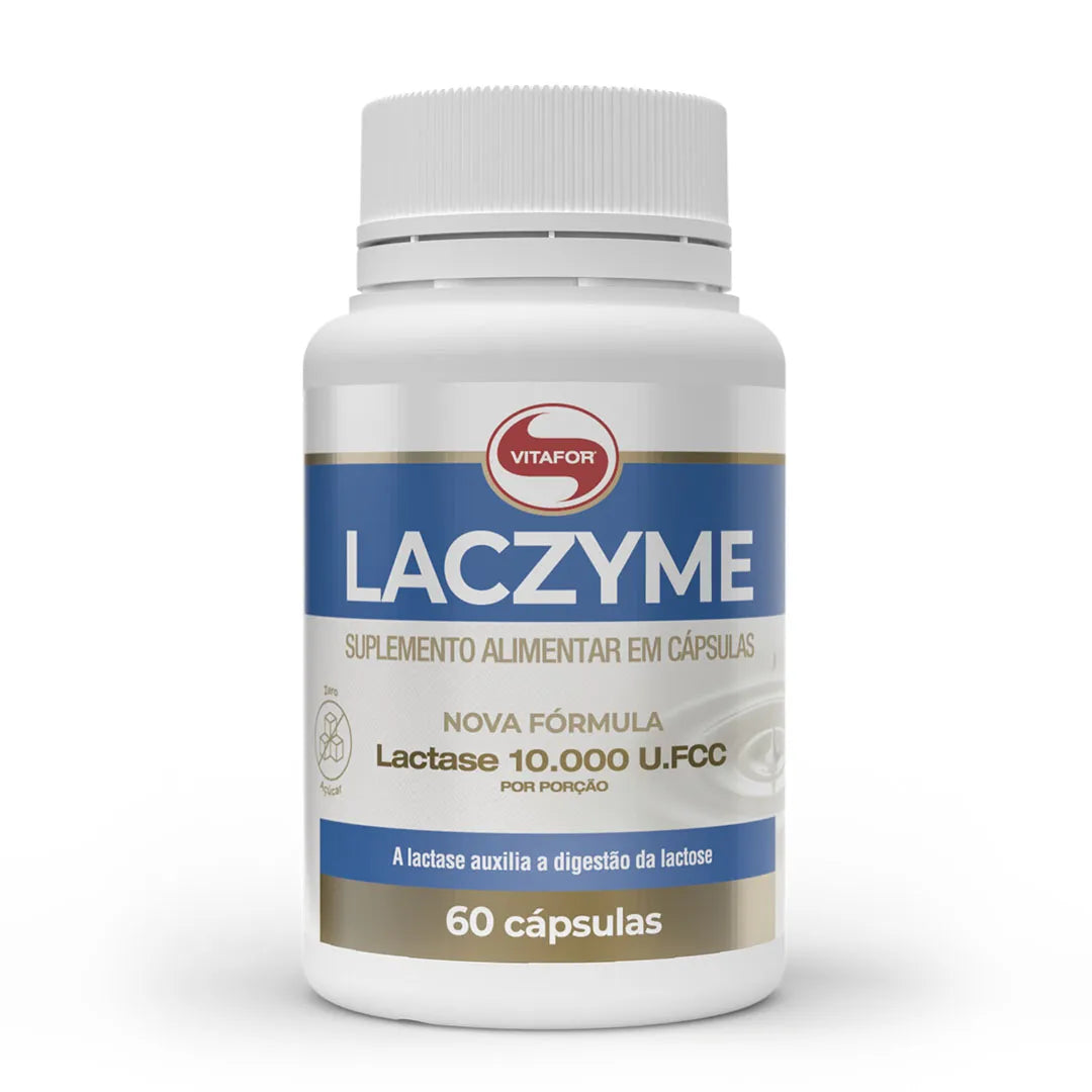 Enzima Digestiva - Laczyme - 60 cap - Vitafor - HOTBODY