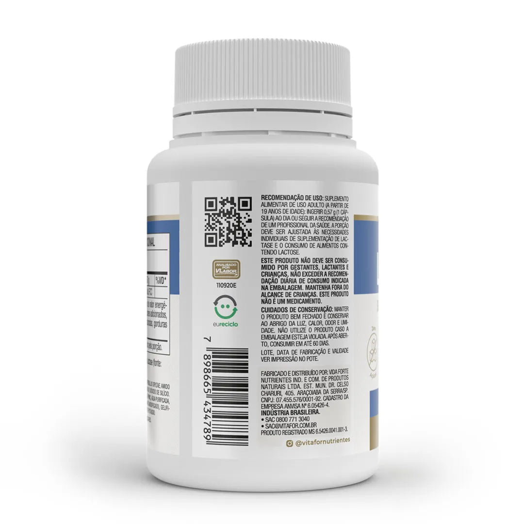 Enzima Digestiva - Laczyme - 60 cap - Vitafor - HOTBODY