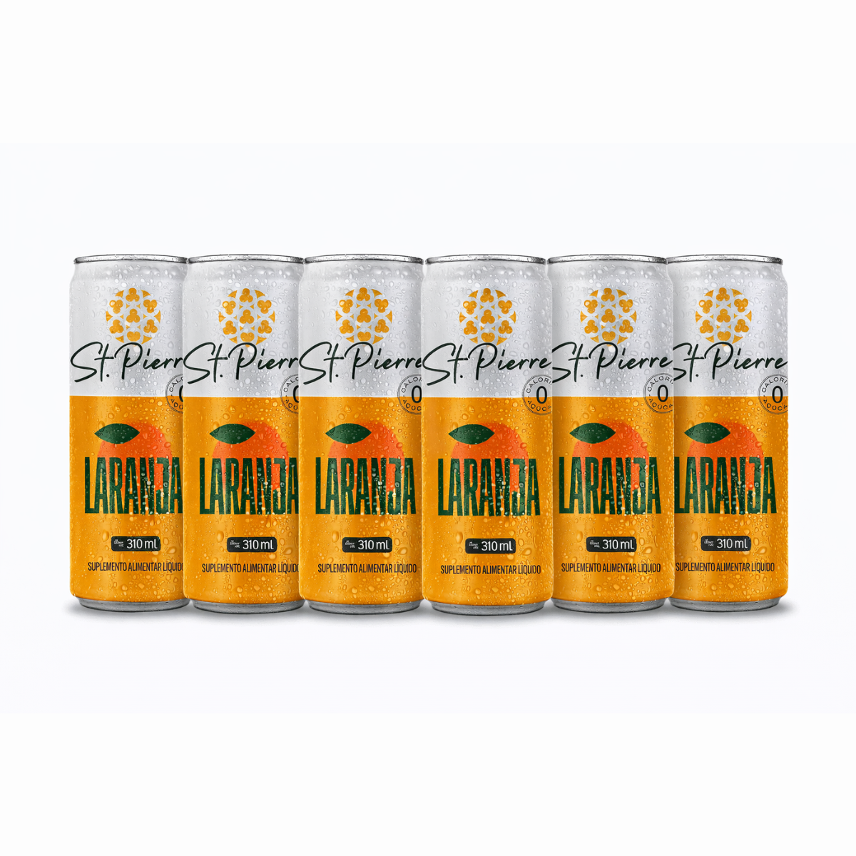 Kit 6 Bebidas Refrigerantes Zero Açúcar 310ml - St. Pierre - HOTBODY