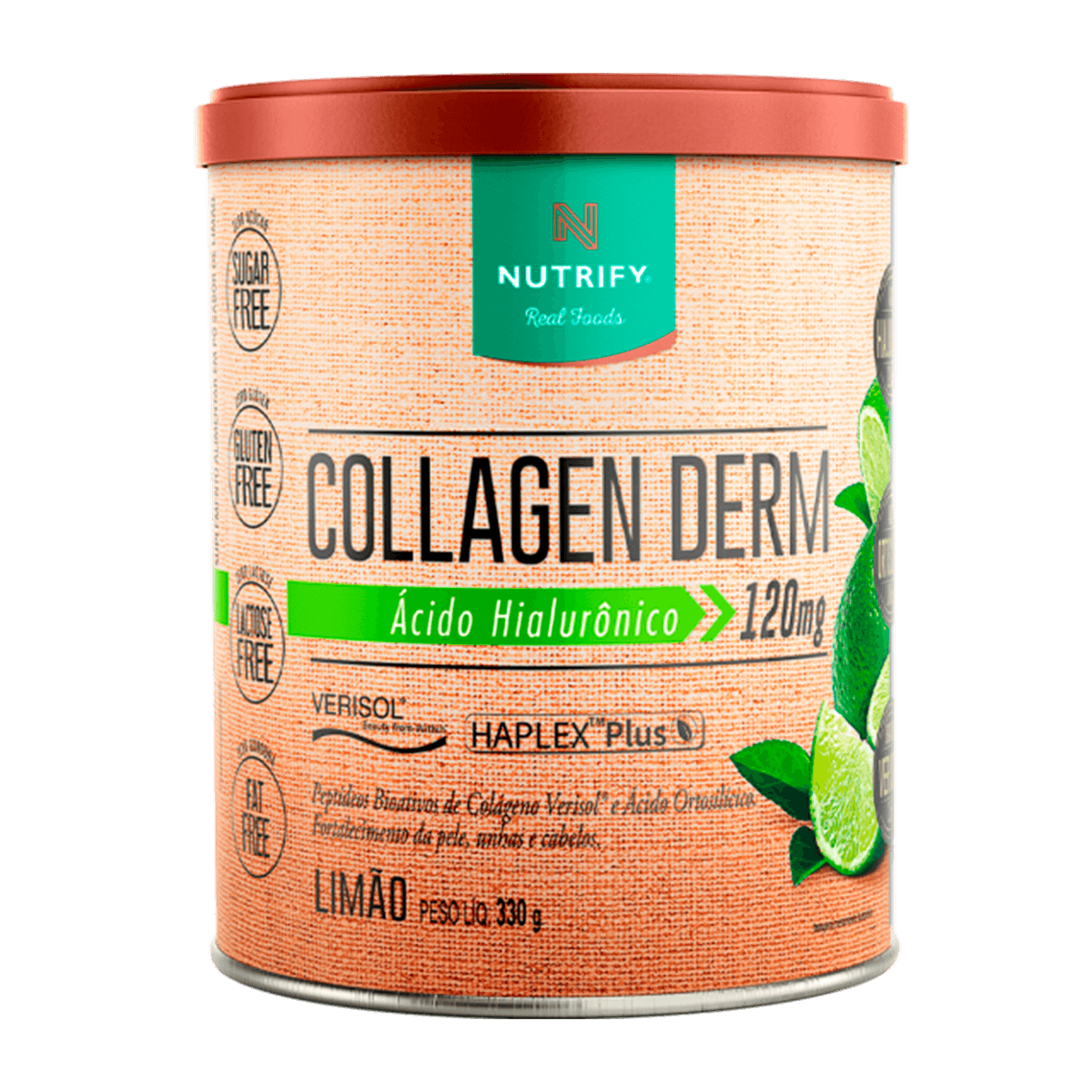 Colágeno + Ácido Hialurônico - Collagen Derm - Nutrify