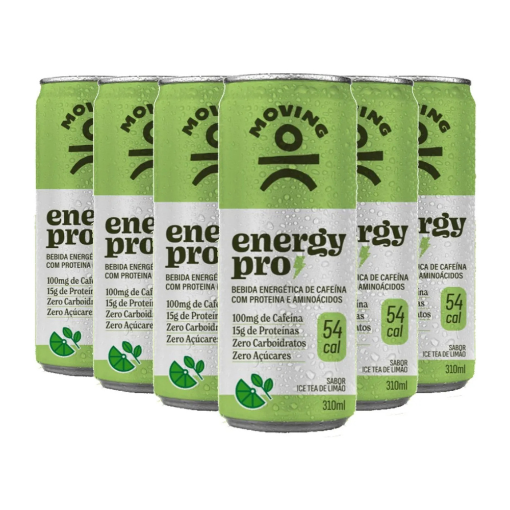 Kit 6 Bebidas Energéticas Proteica - Moving Energy Pro 310ml - MOVING