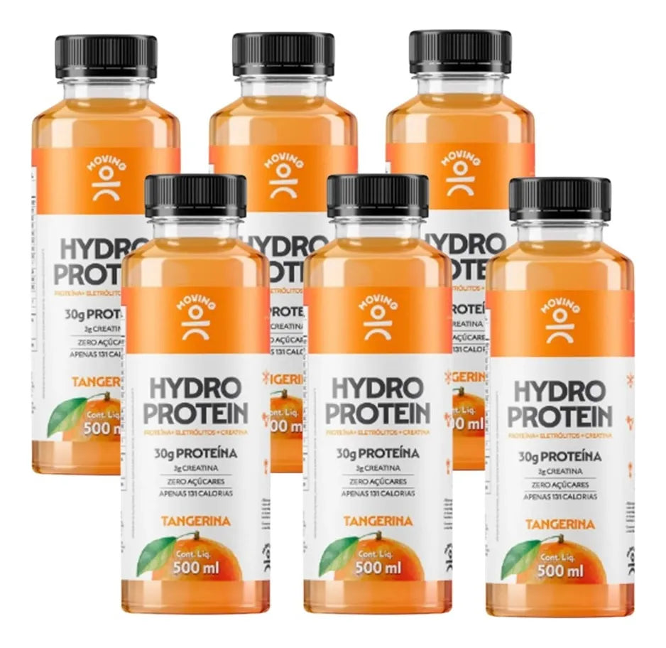 Kit 6 Bebidas Proteicas - Moving Hydro Protein 500ml - MOVING