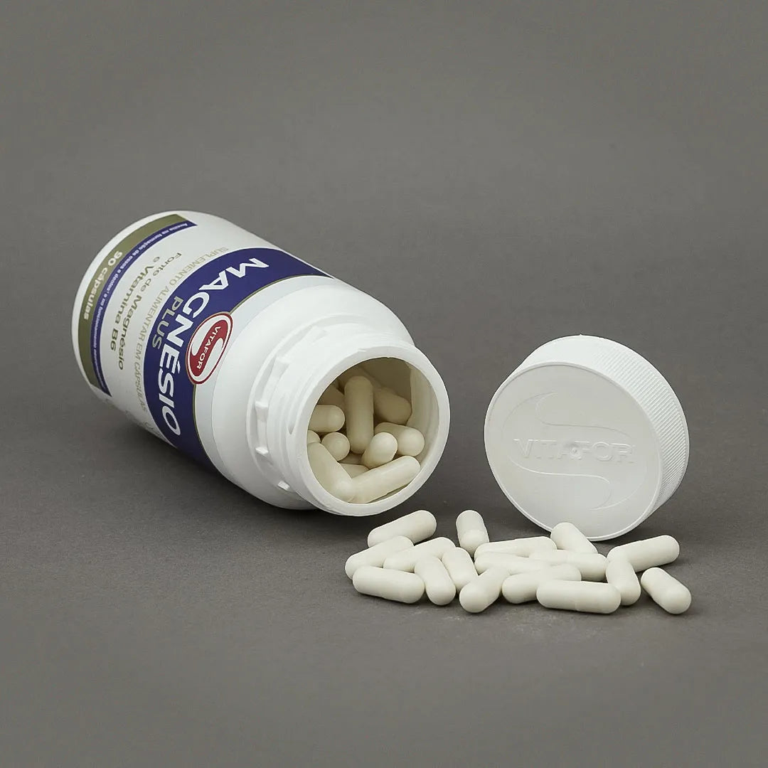 Suplemento Alimentar - Magnésio Plus - 90 Cápsulas - Vitafor - HOTBODY