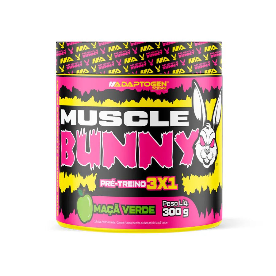 Pré Treino - Muscle Bunny 3x1 - Adaptogen - HOTBODY