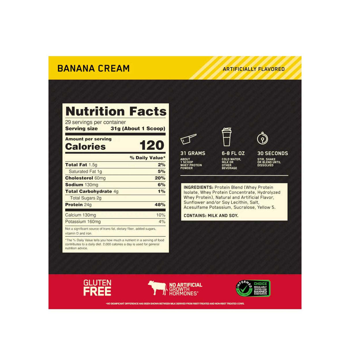 Whey Protein - 100% Whey Gold Standard - Optimum Nutrition - HOTBODY