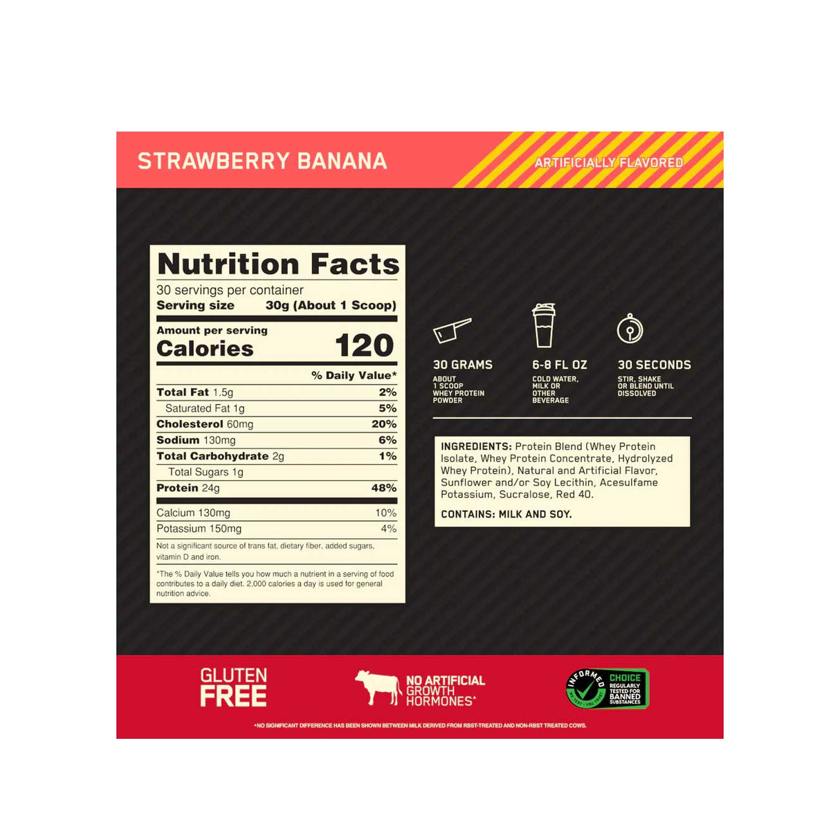 Whey Protein - 100% Whey Gold Standard - Optimum Nutrition - HOTBODY