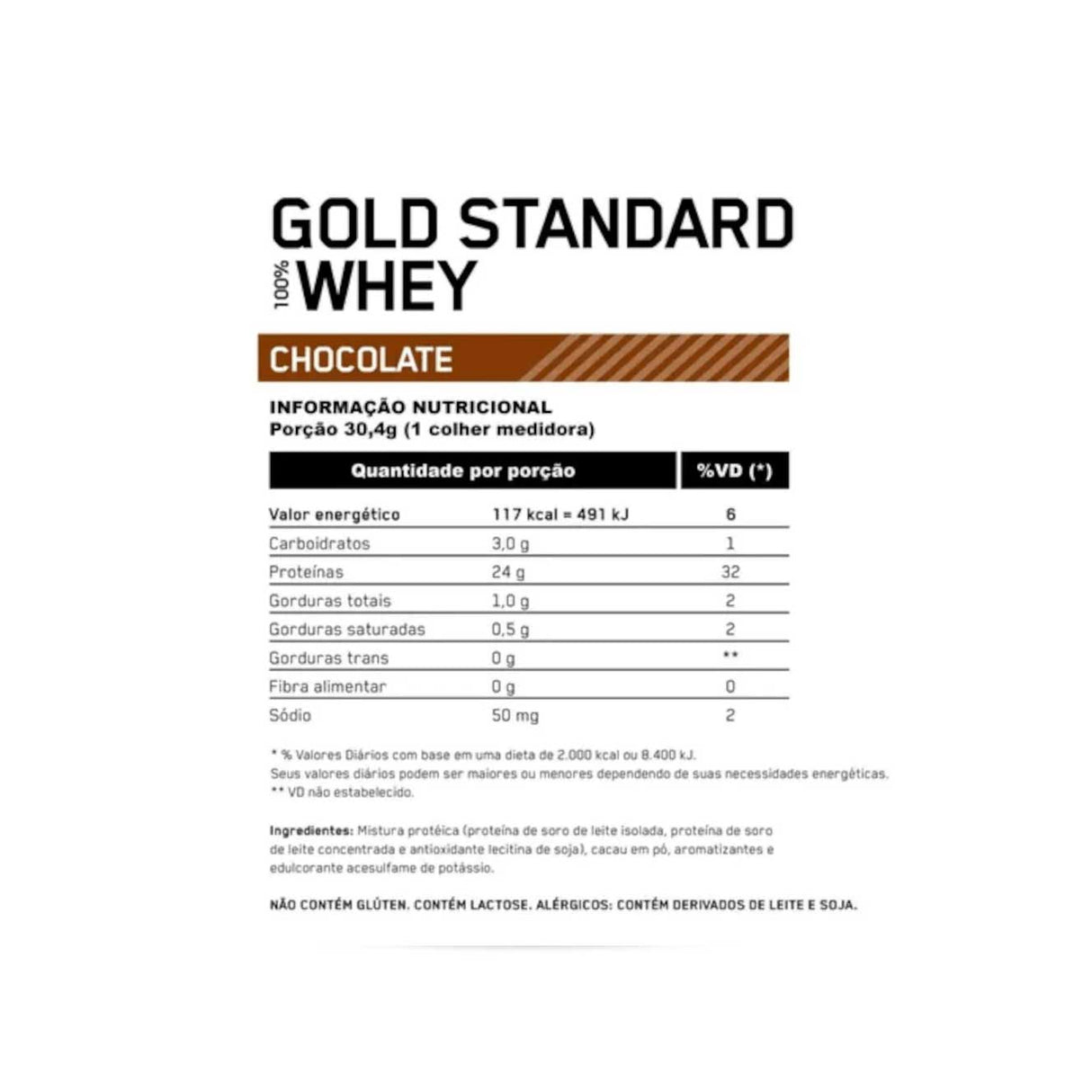 Whey Protein - 100% Whey Gold Standard - Optimum Nutrition - HOTBODY