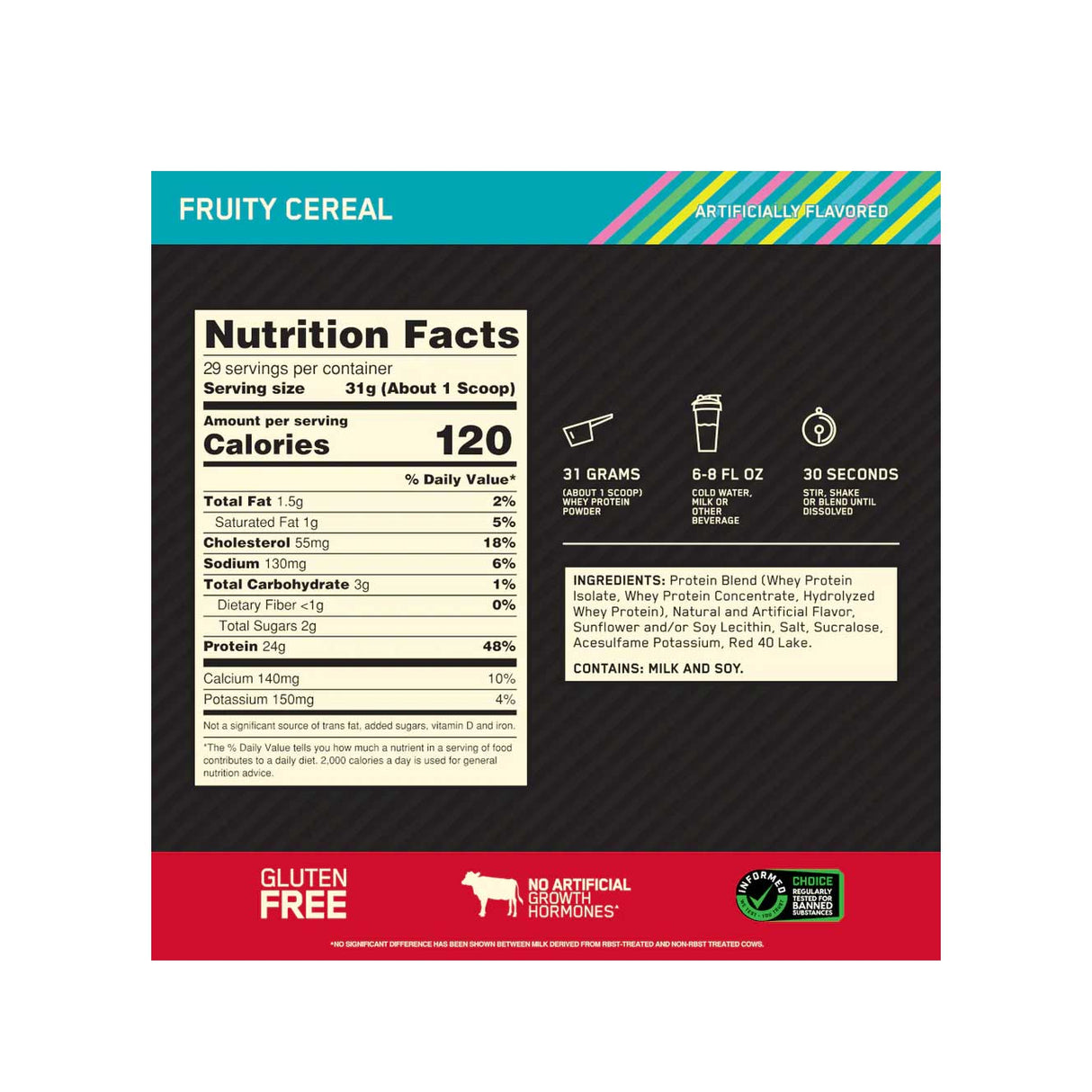 Whey Protein - 100% Whey Gold Standard - Optimum Nutrition - HOTBODY