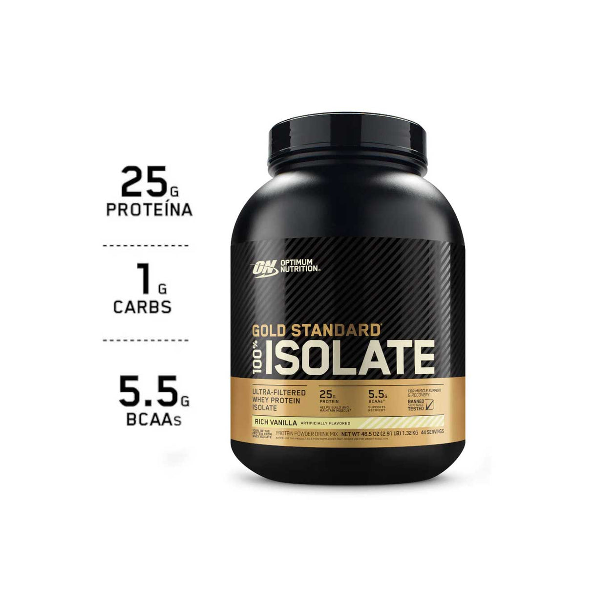 Whey Protein - 100% Whey Gold Standard Isolate - Optimum Nutrition - HOTBODY