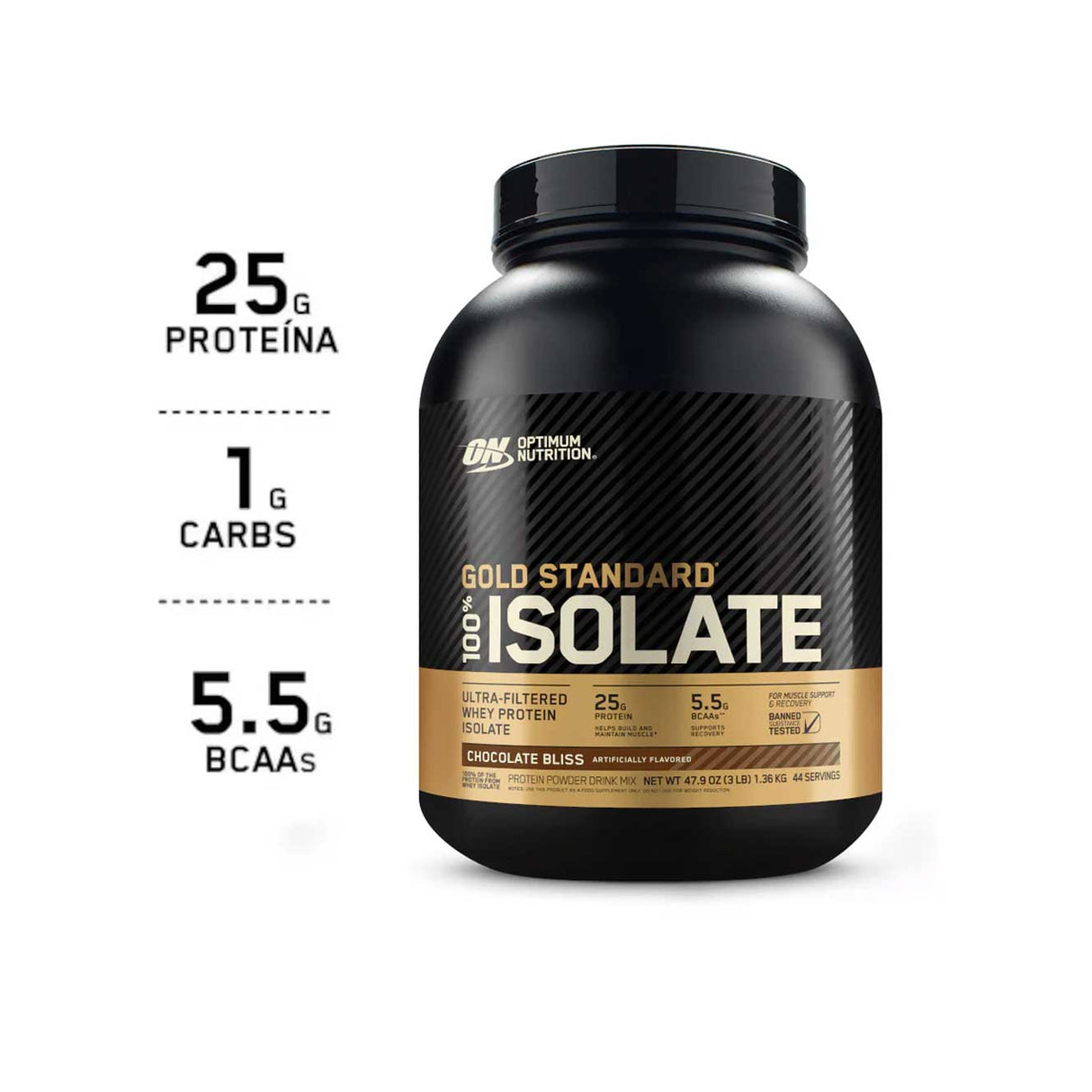 Whey Protein - 100% Whey Gold Standard Isolate - Optimum Nutrition - HOTBODY