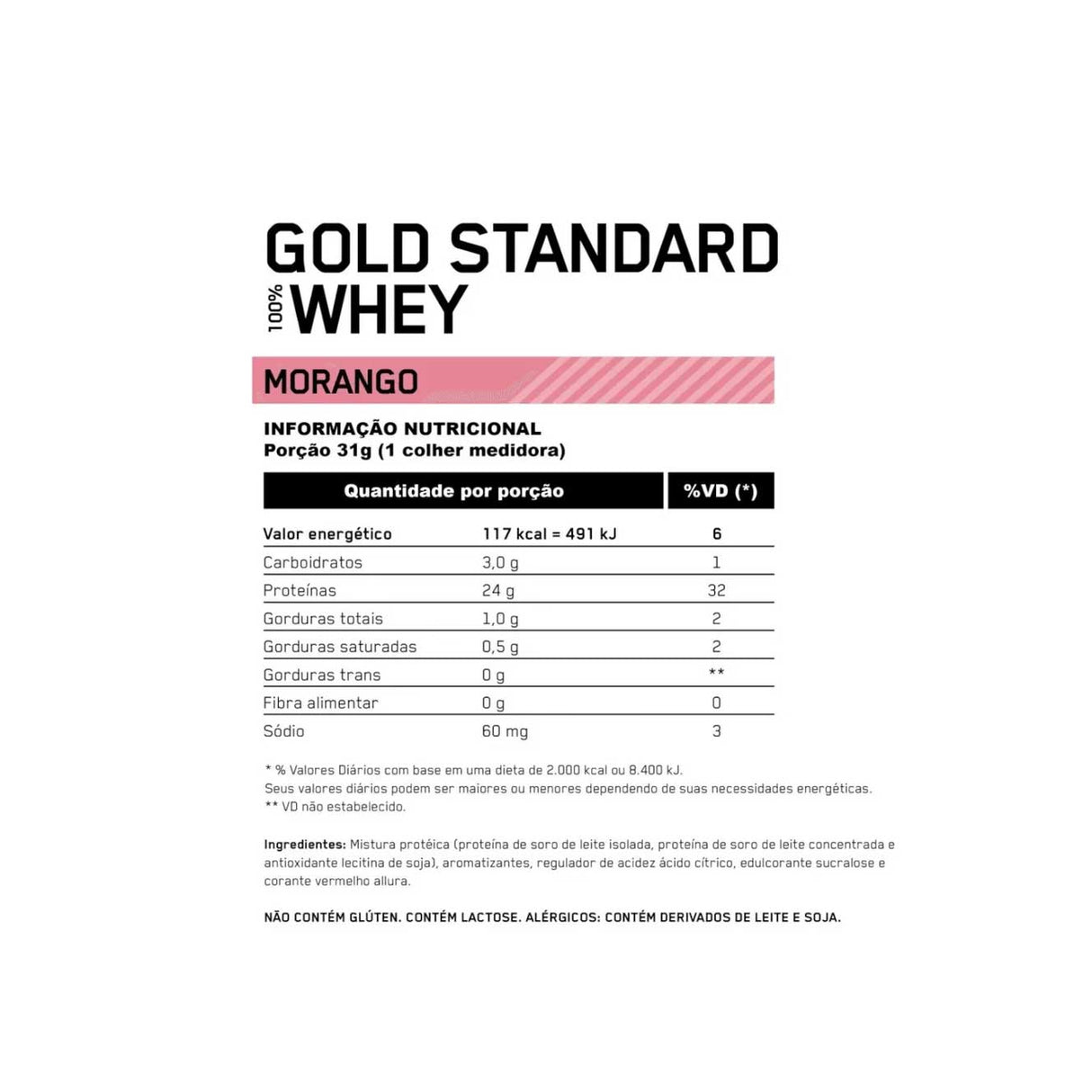Whey Protein - 100% Whey Gold Standard - Optimum Nutrition - HOTBODY