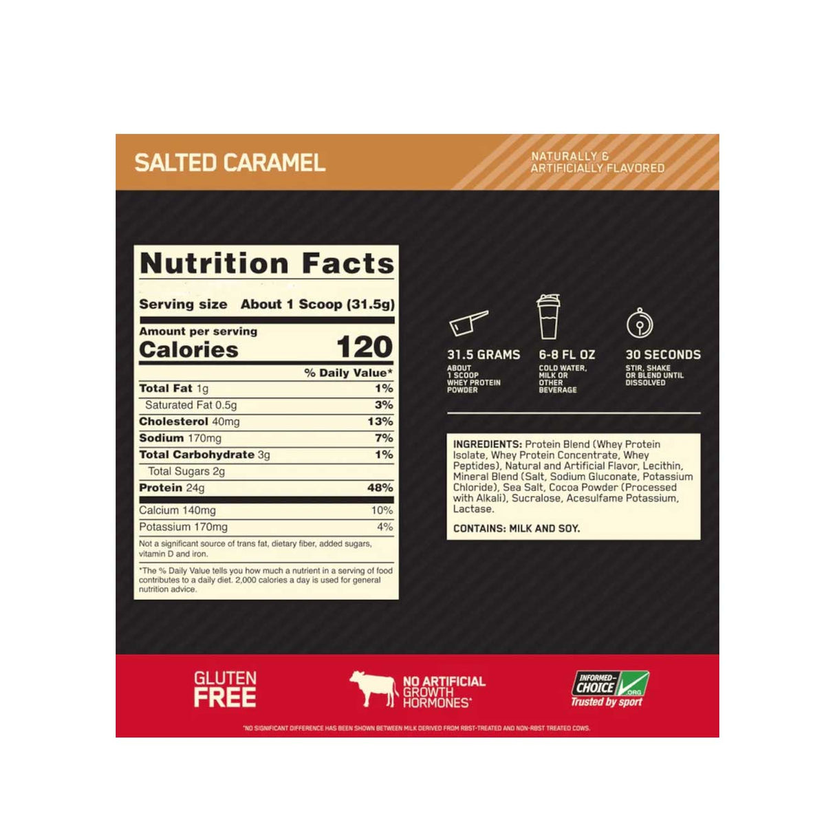 Whey Protein - 100% Whey Gold Standard - Optimum Nutrition - HOTBODY