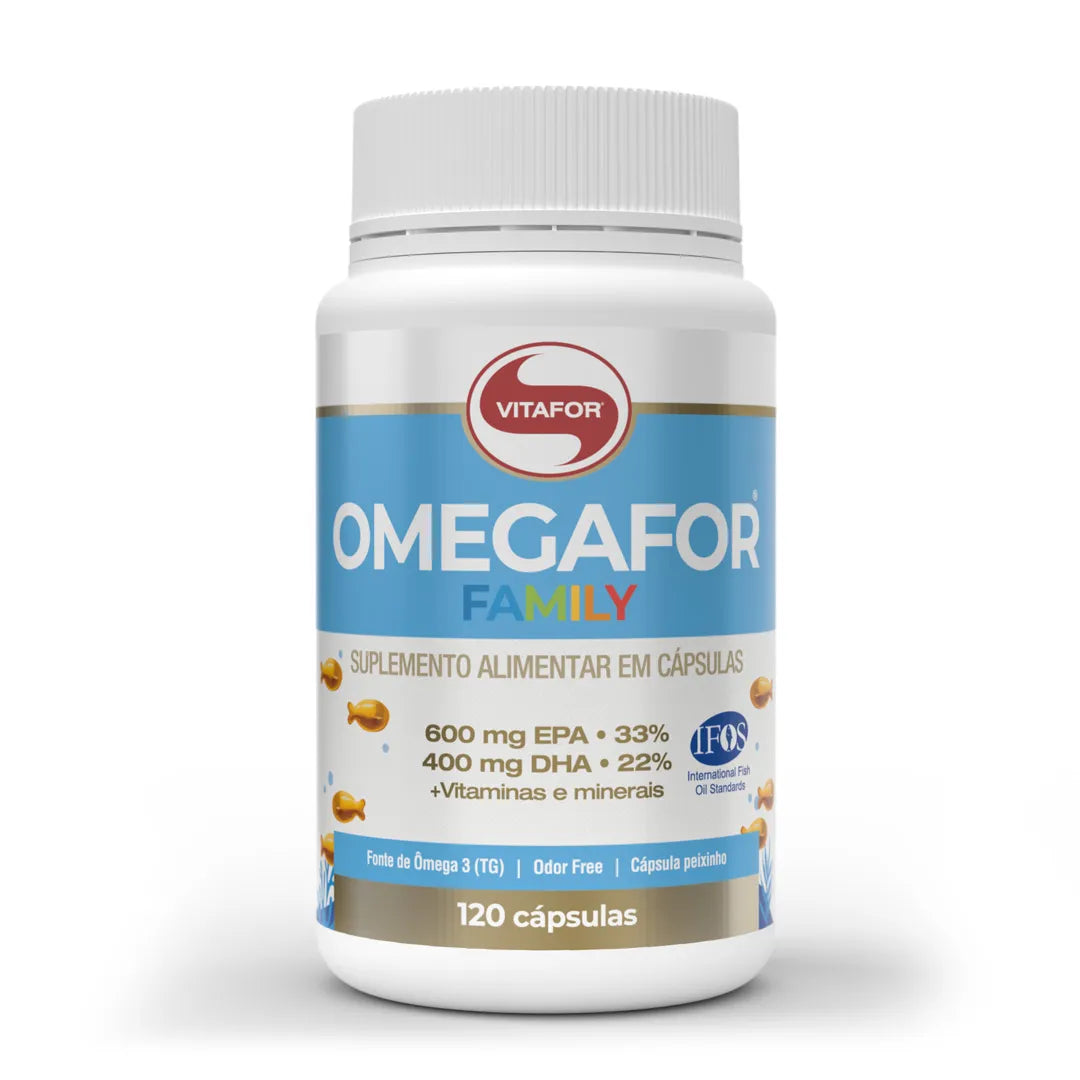 Ômega 3 - Omegafor Family - Cápsulas - Vitafor - HOTBODY