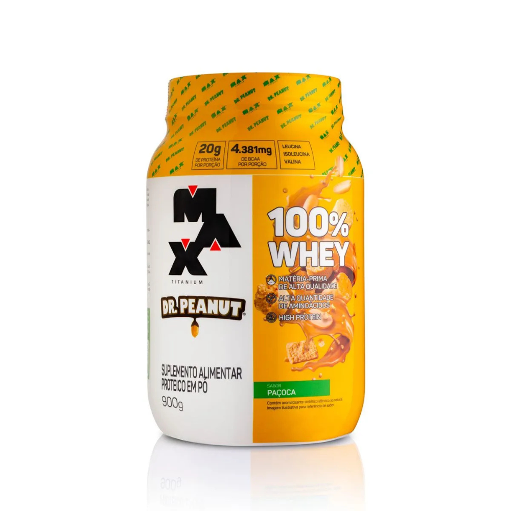 Whey Protein - 100% Whey 900g - Max Titanium x Dr.Peanut