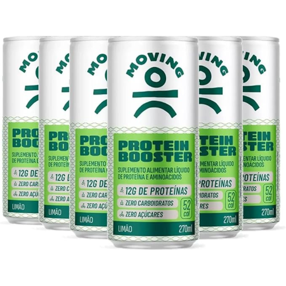 Kit 6 Bebidas Proteicas - Moving Protein Booster 270ml - MOVING
