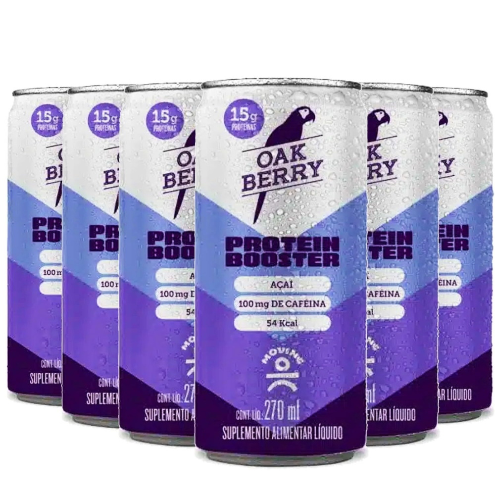 Kit 6 Bebidas Proteicas - Moving Protein Booster 270ml - MOVING