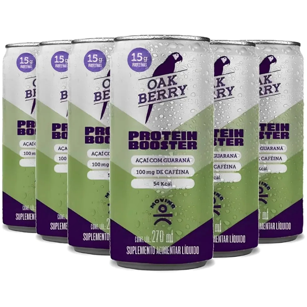 Kit 6 Bebidas Proteicas - Moving Protein Booster 270ml - MOVING