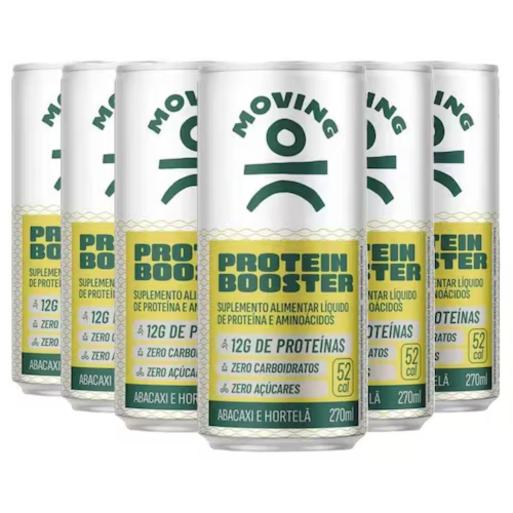 Kit 6 Bebidas Proteicas - Moving Protein Booster 270ml - MOVING