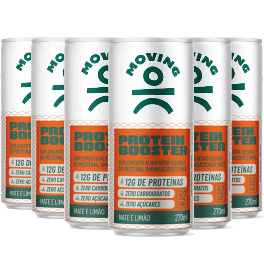 Kit 6 Bebidas Proteicas - Moving Protein Booster 270ml - MOVING