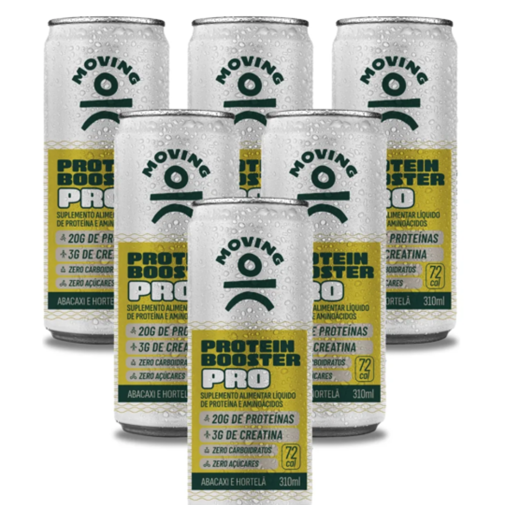 Kit 6 Bebidas Proteicas - Moving Protein Booster PRO 310ml - MOVING