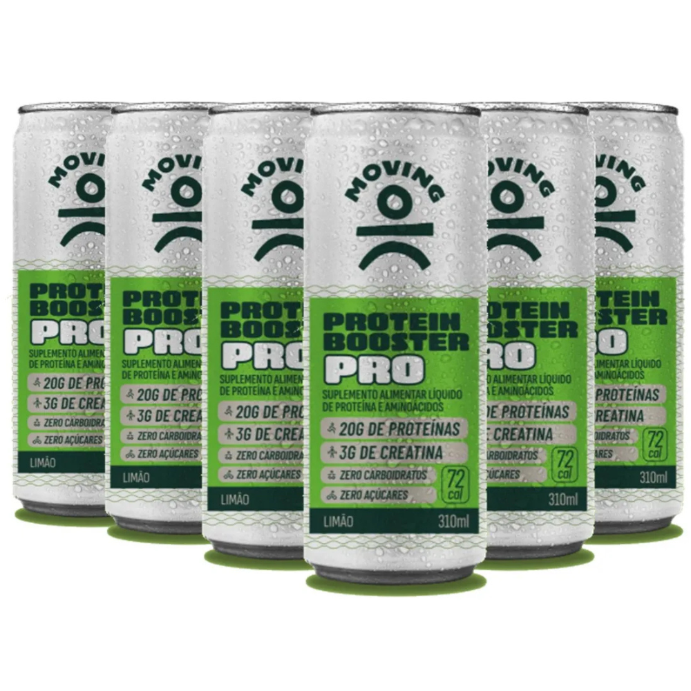 Kit 6 Bebidas Proteicas - Moving Protein Booster PRO 310ml - MOVING
