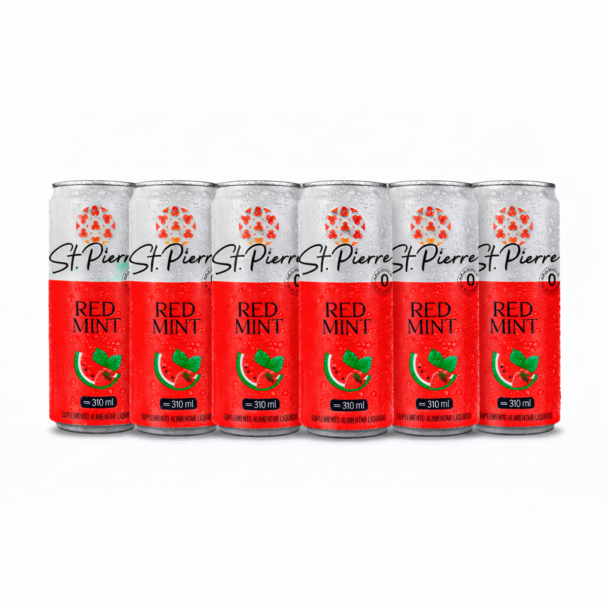 Kit 6 Bebidas Refrigerantes Zero Açúcar 310ml - St. Pierre - HOTBODY