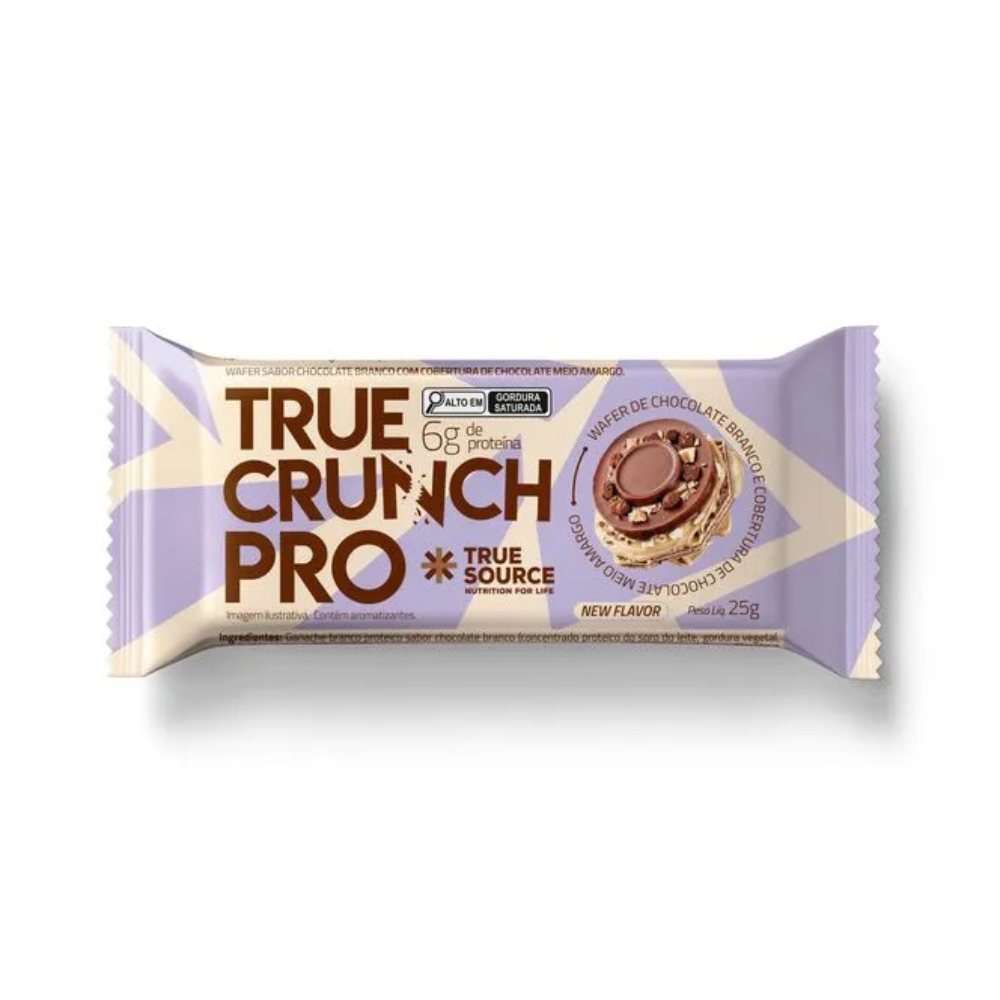 True Wafer Crunch Pro 25 g - Caixa com 12 unidades - True Source