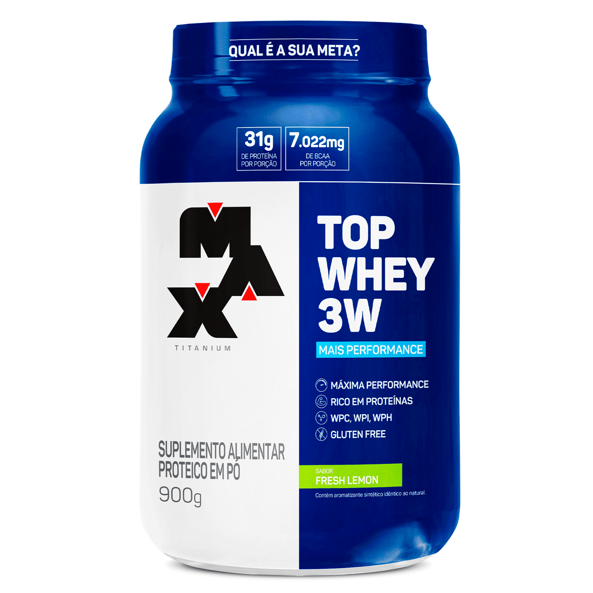 Whey Protein - Top Whey 3W Mais Performance - Max Titanium - HOTBODY