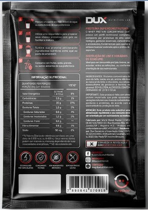 WHEY PROTEIN CONCENTRADO DISPLAY COM 10 SACHES SEM SABOR - DUX