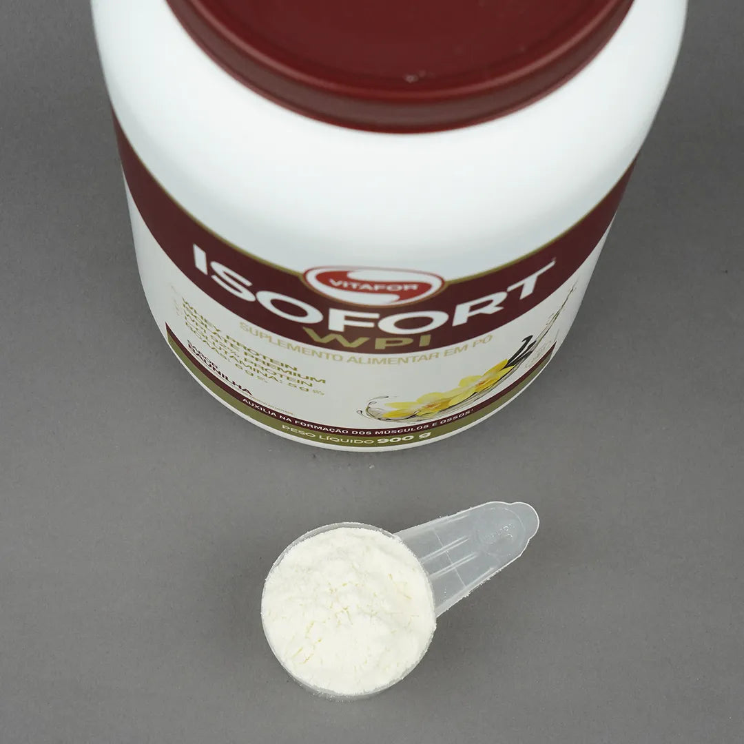 Proteína - Whey Protein Isolado - Isofort - 900g - Vitafor - HOTBODY
