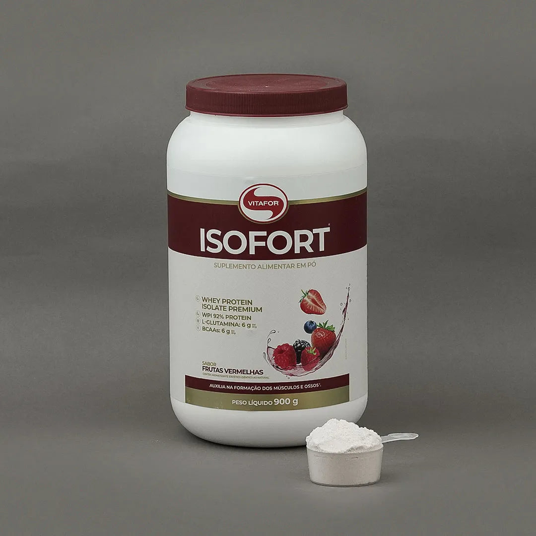 Proteína - Whey Protein Isolado - Isofort - 900g - Vitafor - HOTBODY