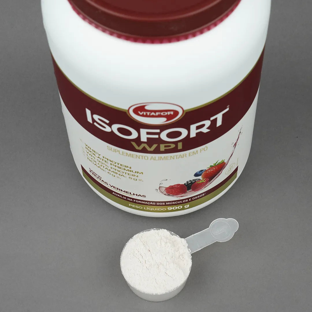 Proteína - Whey Protein Isolado - Isofort - 900g - Vitafor - HOTBODY
