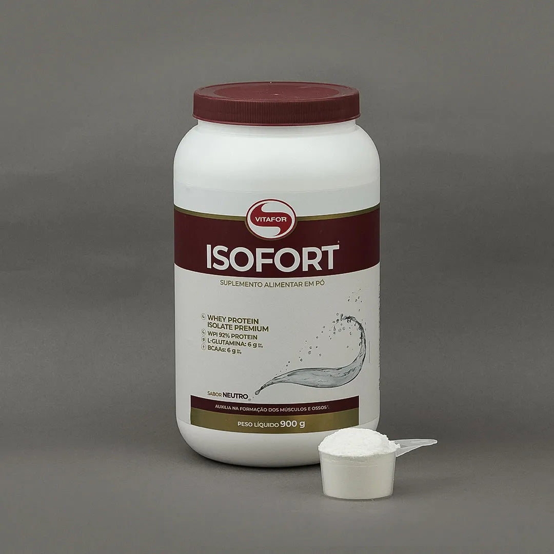 Proteína - Whey Protein Isolado - Isofort - 900g - Vitafor - HOTBODY