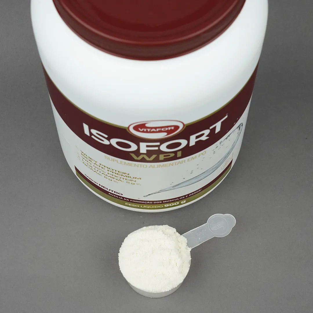 Proteína - Whey Protein Isolado - Isofort - 900g - Vitafor - HOTBODY