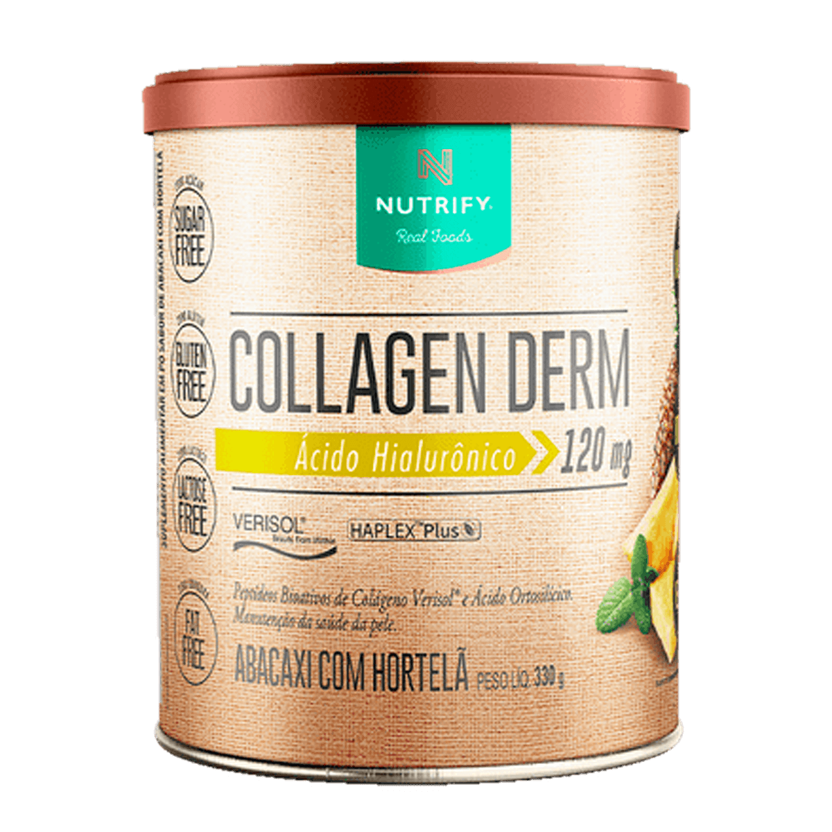 Colágeno + Ácido Hialurônico - Collagen Derm - Nutrify
