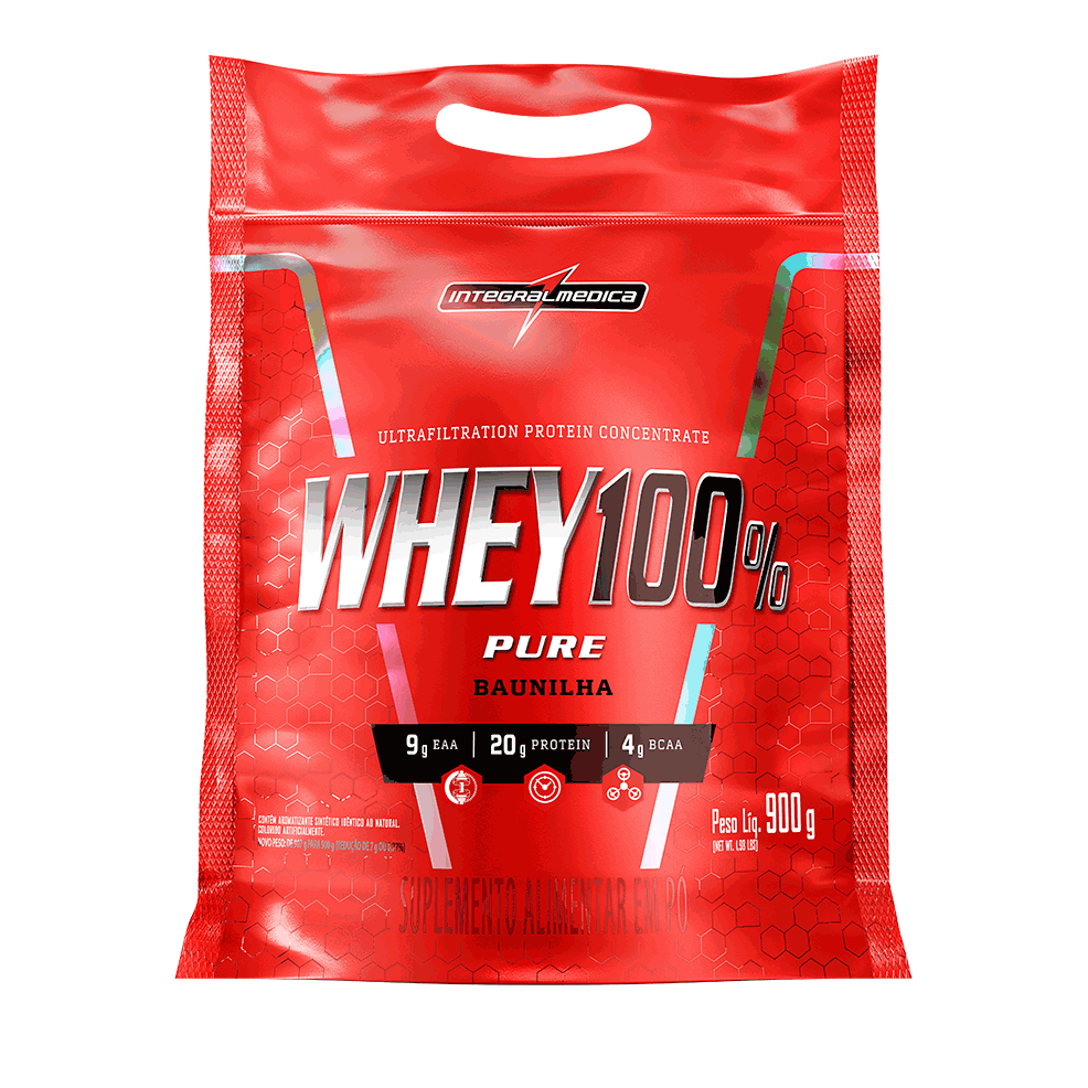 Whey Protein Concentrado - Whey 100% Refil - INTEGRALMEDICA