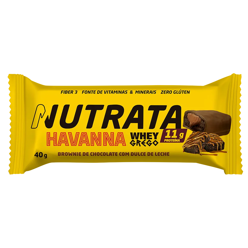 Barra de Proteína - Whey Grego Bar Havanna - Display 12un - Nutrata