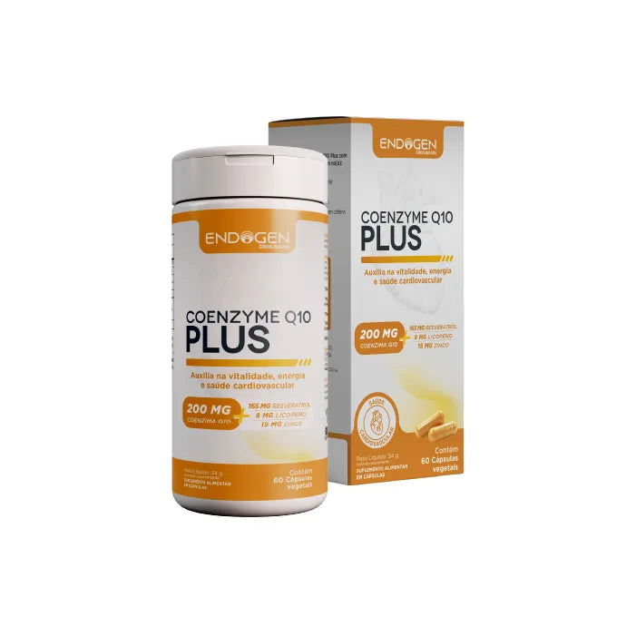 Coenzyme Q10 Cápsulas Endogen – Energia Celular, Saúde do Coração e Antioxidante Poderoso 💓⚡💊