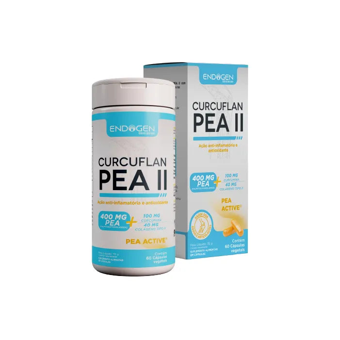 Curcuflan PEA II Endogen – Cúrcuma, PEA e Vitaminas para Alívio de Dores, Inflamação e Saúde das Articulações 🌿💊🦴
