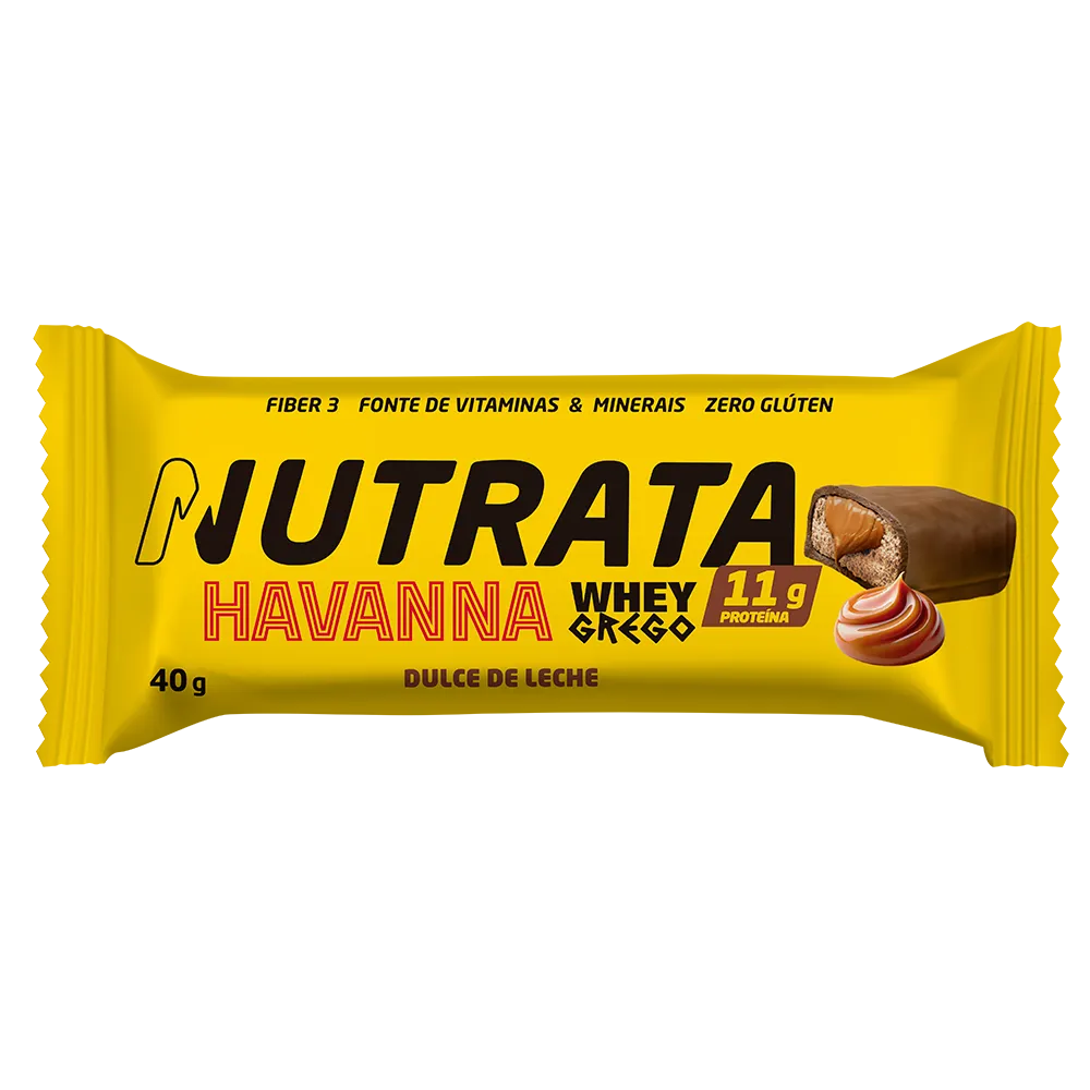 Barra de Proteína - Whey Grego Bar Havanna - Display 12un - Nutrata