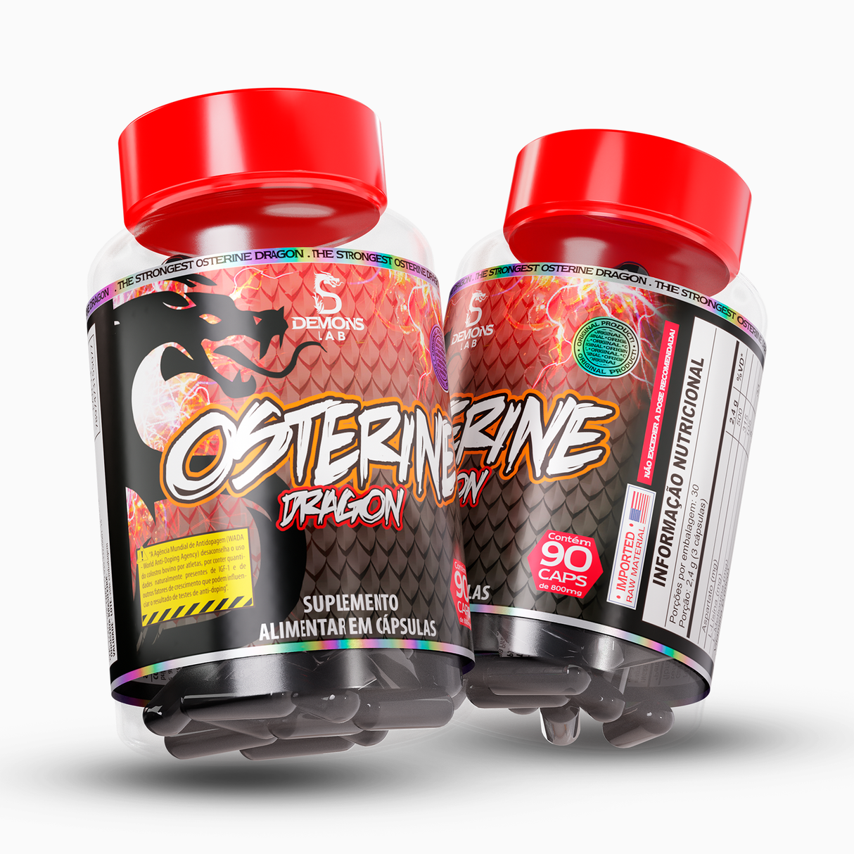 Pré-Hormonal - Osterine Dragon 90 caps - Demons Lab