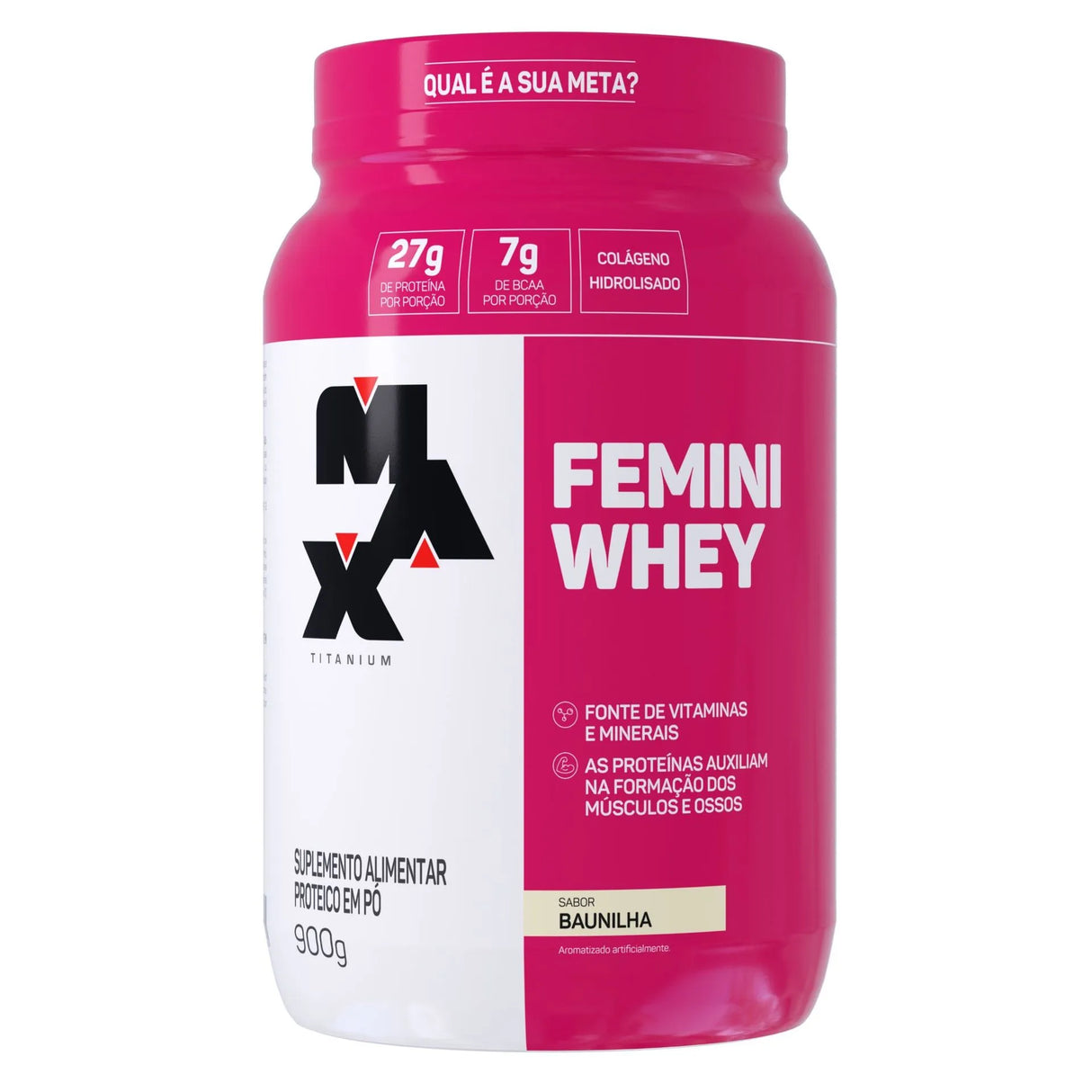 Whey Protein - Femini Whey 900g - Max Titanium - HOTBODY