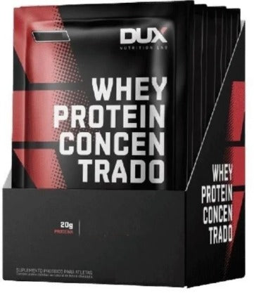 WHEY PROTEIN CONCENTRADO DISPLAY COM 10 SACHES SEM SABOR - DUX