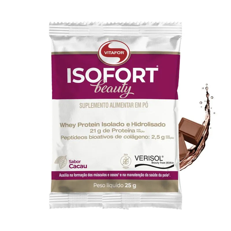 Isofort Beauty - sachê unitário 25g cacau - Vitafor