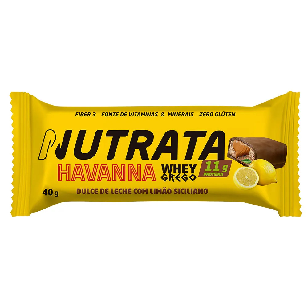 Barra de Proteína - Whey Grego Bar Havanna - Display 12un - Nutrata