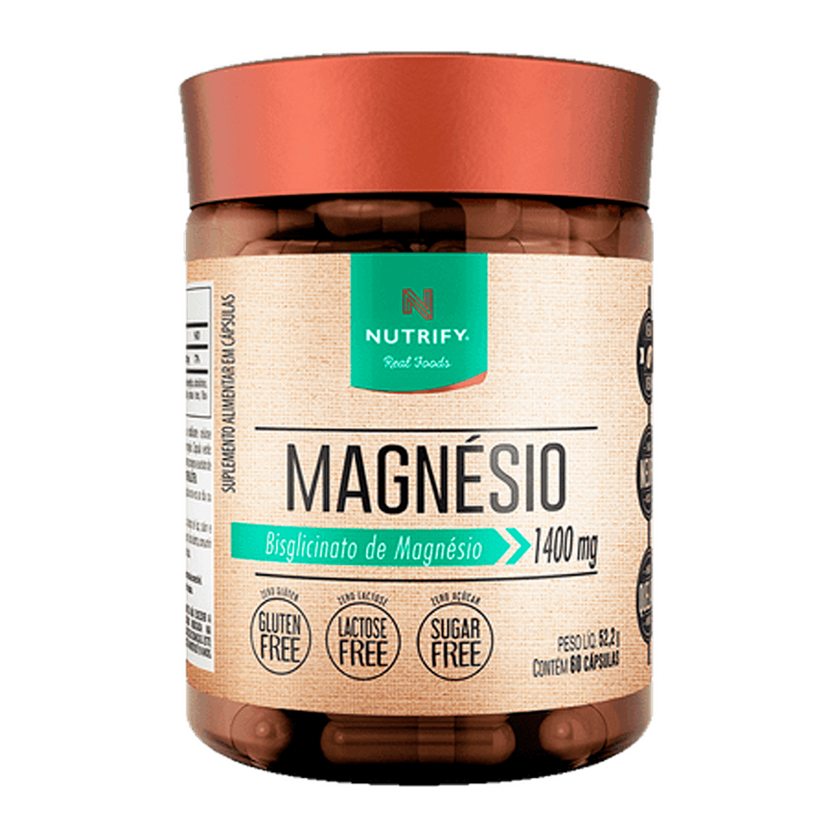 Magnésio - Magnésio Bisglicinato - Nutrify