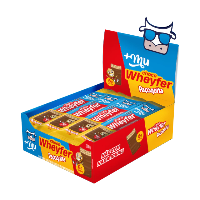 Chocowheyfer Mais Mu - Paçoquita - Caixa 12 Unidades - 300g