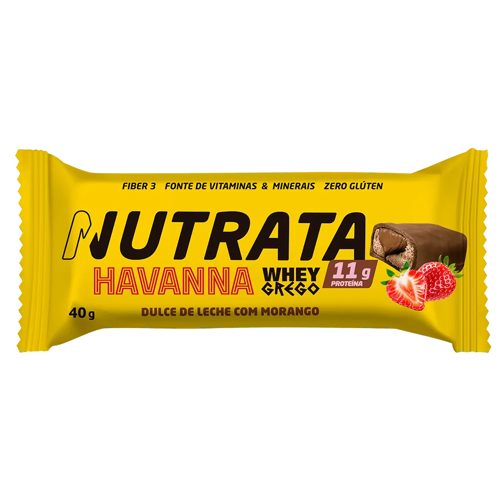Barra de Proteína - Whey Grego Bar Havanna - Display 12un - Nutrata