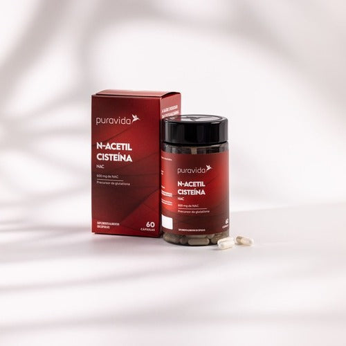 Aminoácido - N-Acetil Cisteína - NAC - 60 cápsulas - PURAVIDA